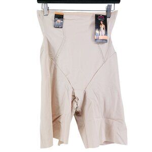 Maidenform Flexees Firm Hold Hi-Waist Thigh Slimmer Large Nude Anti-Static Shape